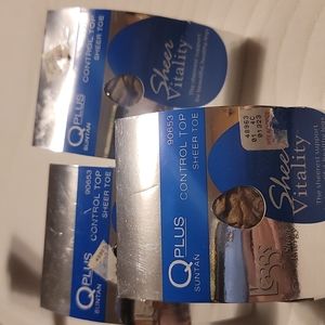 3 pairs leggs sheer vitality pantyhose